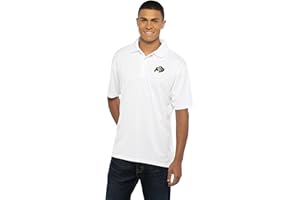 Vantage Apparel Men's Collegiate Premium Moisture Wicking White Icon Polo