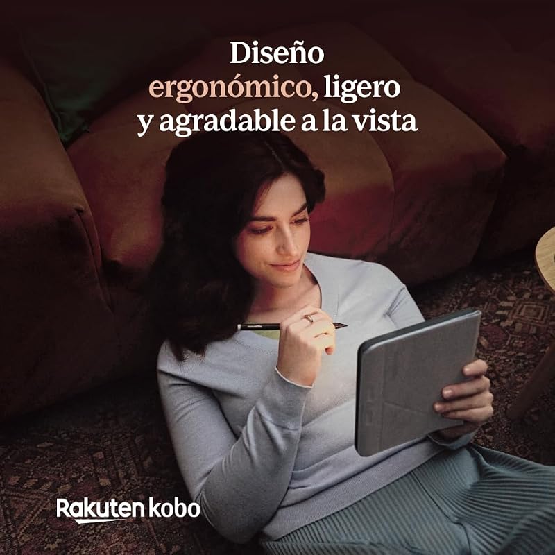 Libra Colour eReader | Pantalla E Ink Kaleido™ 3 de 7" | Temperatura del Color y Brillo Ajustables | Reducción luz Azul | eBooks y AudioBooks | Memoría 32 GB | Resistente al Agua | Negro