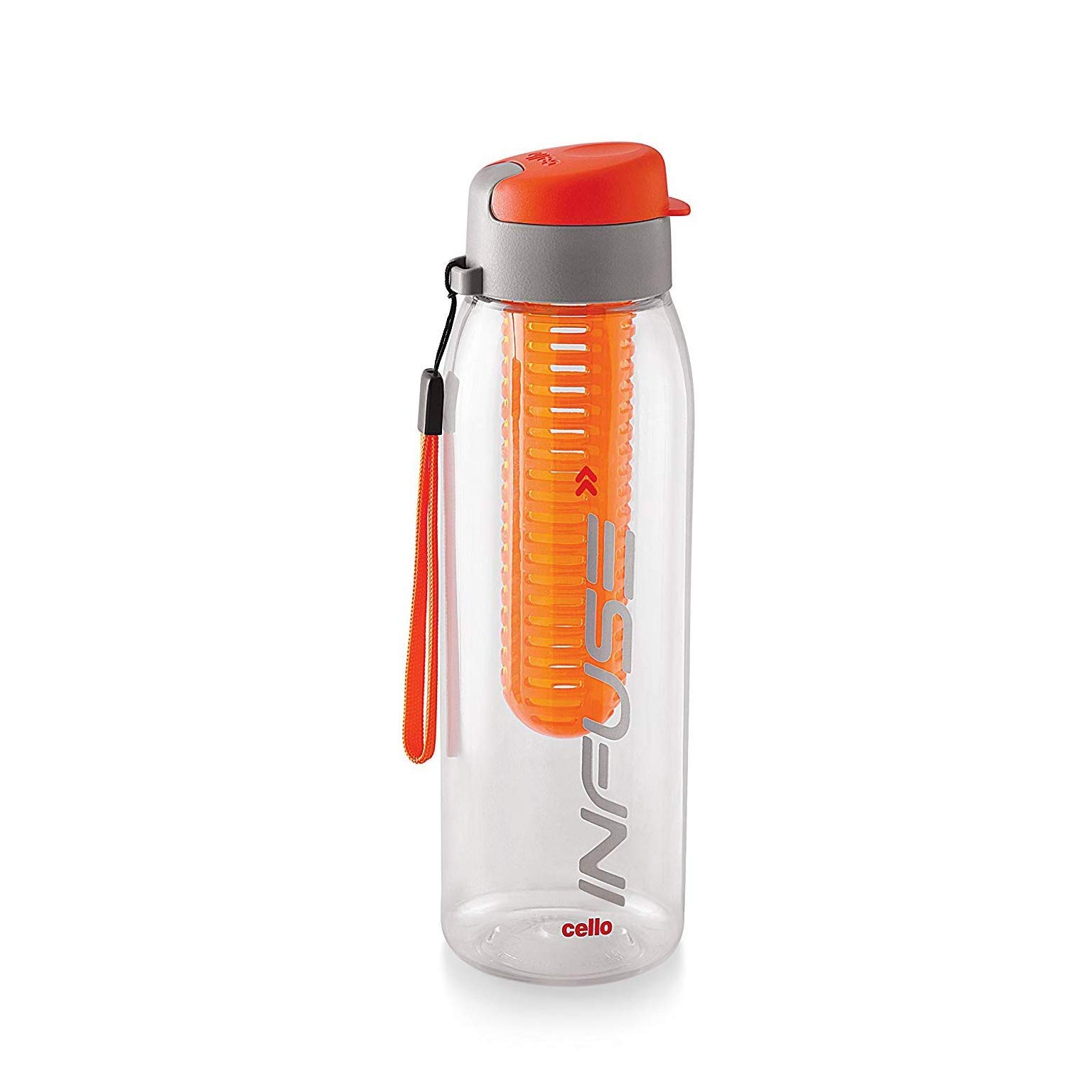 Cello Infuse Plastic Water Bottle, 800 ml, Orange Amazon.in Home