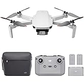 DJI Mini 2 Fly More Combo – Ultralight Foldable Drone, 3-Axis Gimbal with 4K Camera, 12MP Photos, 31 Mins Flight Time, OcuSync 2.0 10km HD Video Transmission, QuickShots, Gray (CP.MA.00000306.01)
