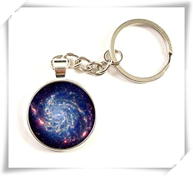 Amazon 渦状銀河キーホルダー宇宙銀河天文学星雲 アート キーリング キーホルダー 通販