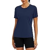 Cavva Womens Tshirt Moisture Wicking Exercise Short Sleeve Shirts Running Workout Athletic Top UPF 50+ Rush Guard