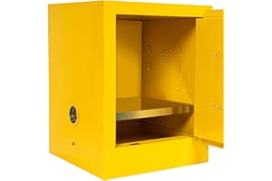 LiFuJunDong 12 Gallon Cold Rolled Steel 1 Door Manual Flammable Safety Cabinet Storage Cabinet,Laboratory Cabinets Explosion-