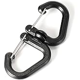 STBQHG 360 Rotating Double Carabiner Outdoor Swivels Clip Portable S Chain Hook Camping Double Hook Backpacks Keychains Carabin