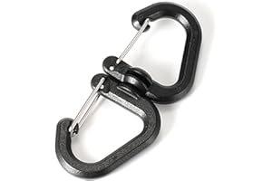Outdoor 360 Rotating Hook Backpacks Carabiner Clip Portable S Chain Outdoor Swivels Clip Camping Double Backpacks Keychains C