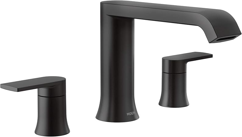 Moen T908 Genta Two Handle Deck Mounted Modern Roman Tub Faucet