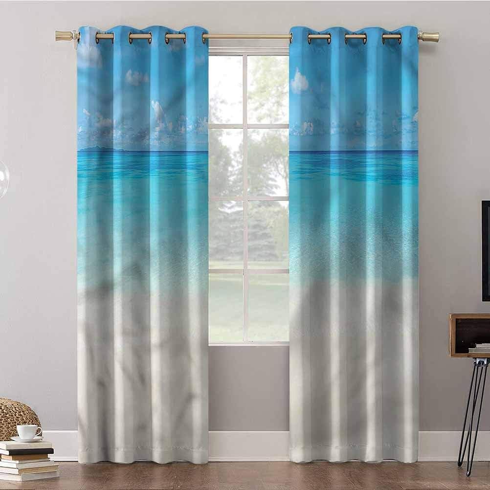 Aishare Store Blackout Curtains for Bedroom, 63 inches Long Window