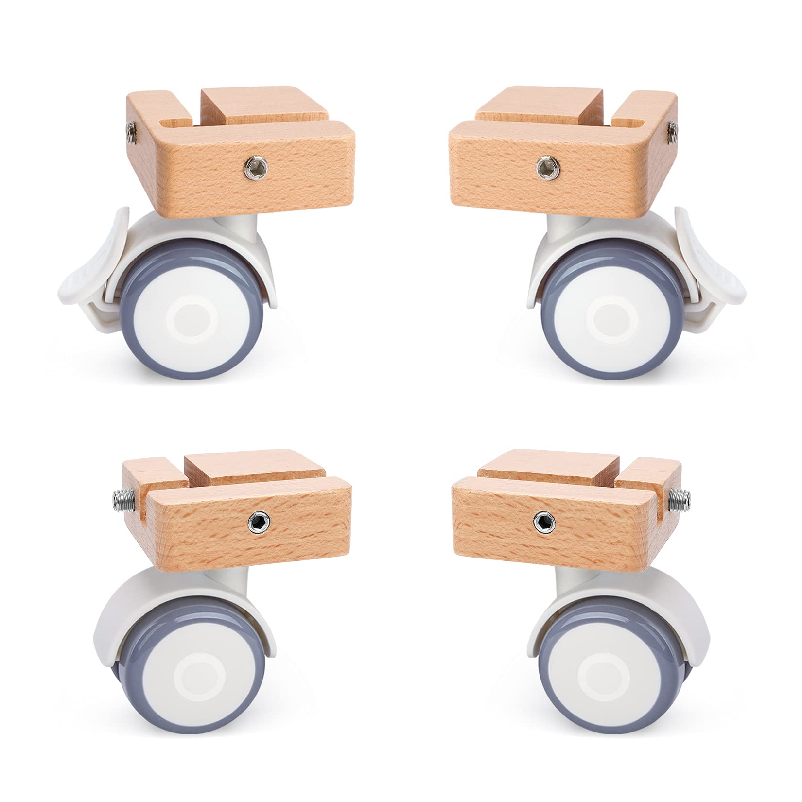 Niteangel Vista Cage Series Supplement Universal Wheel - Hamster Cage with Oblique Opening Door, Lockable, Burlywood Color, 5" x 5" x 5"