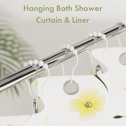 Amazer Shower Curtain Hooks, Decorative Shower