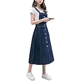 female long denim overall suspender skirt dress