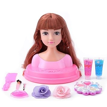 Buy Nellnissa 17x18cm Half Body Makeup Hairstyle Training Doll Kid