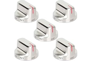 5PCS DG94-02141A Range Burner Knob Fit for Samsung, Replacement AP6329515 PS12394473 EAP12394473