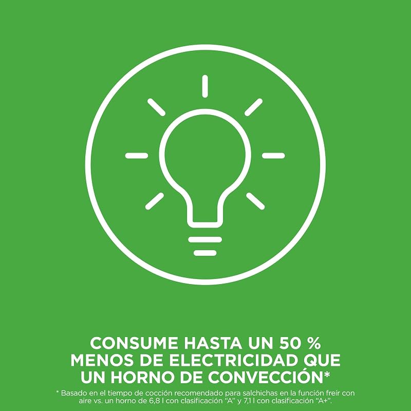 CRISPi, Freidora de Aire Portátil 4 en 1, 3,8L, Piedra/Dorado