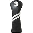 Golf Club Covers,4pcs or 1pc Golf Head Covers for Woods and Driver Fairway Hybrids Women Men