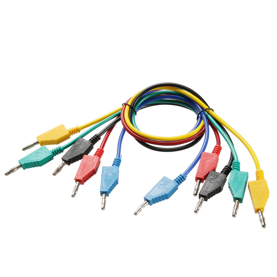Sourcingmap 4mm Test Leads Banana to Banana Plug Double-Ended Stackable Test Wire 5A 20 Inch Long 5pcs