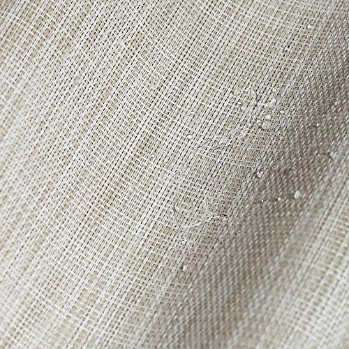 YOSICHY Placemats for Dining Table Crossweave Woven Vinyl Placemat Set of 6 Heat Resistant Non-Slip Kitchen Table Mats Washable(White)