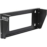 RIVECO 2U Wall Mount Rack for Network| Reinforced Heavy Load 66-99 LBS Small Server Racks Vertical & Horizontal Mounting for 19 inches IT & Studio Equipment.