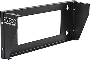RIVECO 2U Wall Mount Rack for Network| Reinforced Heavy Load 66-99 LBS Small Server Racks Vertical & Horizontal Mounting for 19 inches IT & Studio Equipment.