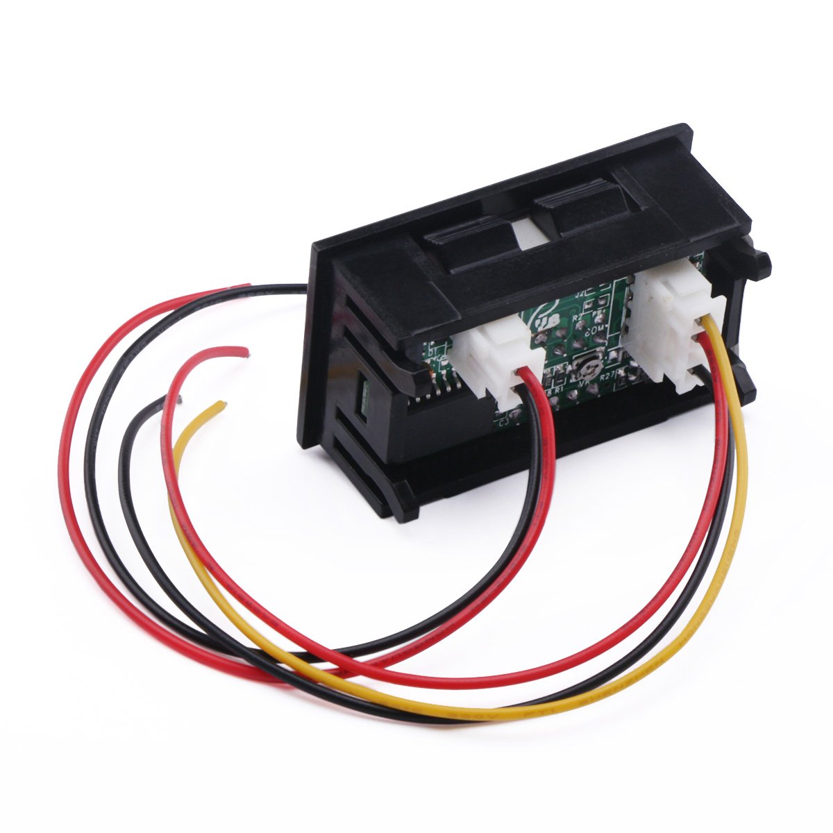 DROK® Micro Volt Amp Meter 0-100V/A VA Voltage Current Monitor Digital 2in1  Blue Red 2-color LED Display Ampere Volt Tester Gauge for Car Auto Moto ...