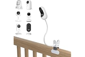 Baby Monitor Mount for VTech, Infant Optics, Momcozy, Arlo, Motorola Cameras, Adjustable Camera Clip with Universal 1/4 Inch 