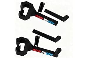 JOFARSTEP Buddy Bow Hanger 2-Pack - Universal Vehicle Headrest Mount for Compound Bows, Secure & Space-Saving Storage for Trucks/SUVs/Cars, Soft-Padded Anti-Scratch Design