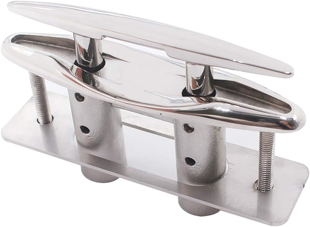 SHENGHUI 6 Inch Boat Folding Cleat Dock Deck Flip Up Flush Mount Boat
