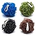 Desire Health and Beauty: Loofah Exfoliating Soft Sponge Brush Bath Ball Mesh Luxury Shower Pouf Eco-friendly Pack of 4 set(70g/pcs)
