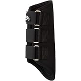 Weaver Leather Splint Boots Black, Medium