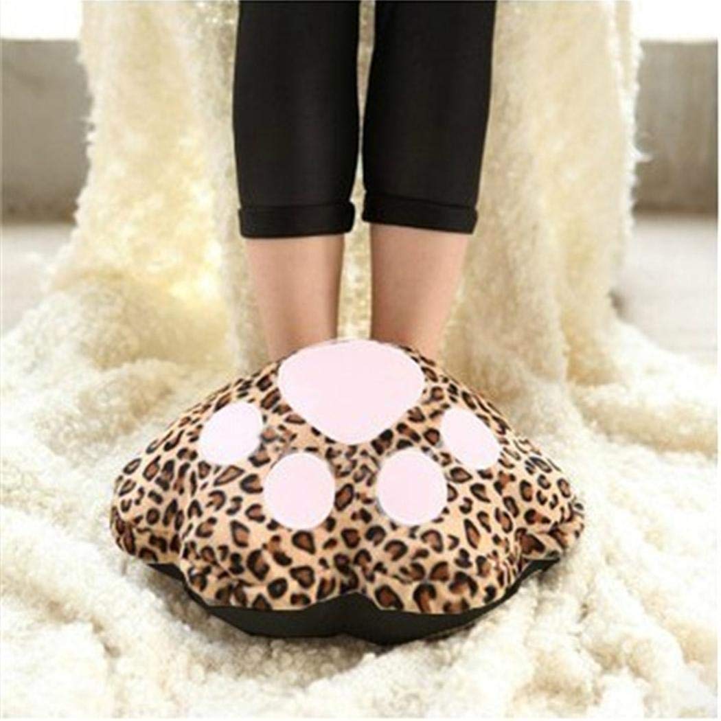 pairris Calzature riscaldanti Plug-in USB Peluche Vita e Piedi Caldi elettrici Invernali Scaldamani