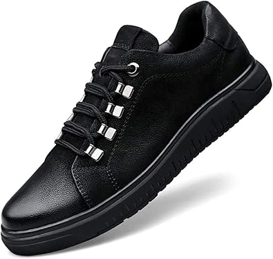 Amazon スニーカー スケートボードシューズ メンズ シューズ スリッポン レースアップシューズ 裏ボア 防寒 耐摩耗性 ローカット カジュアル 通学 通勤 仕事 靴 ジュニア 男の子 防水 撥水 レースアップ スニーカー ウォーキング ムリョシューズ スケートボード