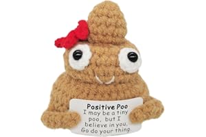 qyqkfly 1 Pcs Positive funny life Potato Holding Card Crochet Easter Birthday Christmas Mom Dad Sister Friend Wife Husband Colleauge College Students Coworkes Cheer Up Gift Decor