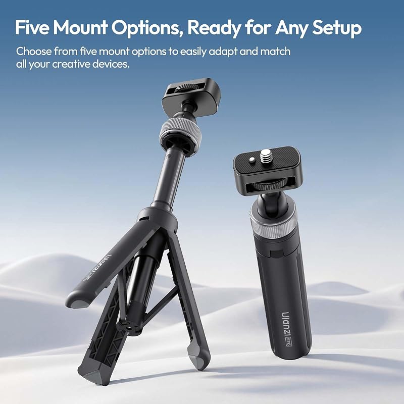 MT95 Mini trípode para dji Action 5 Pro/4/3/Osmo 360 (dji Osmo Pocket 3 4 and Other 1/4") — foto 2 de 8