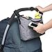 AMZNEVO Baby Stroller Organizer Bag with Cup Holders and Shoulder Strap. Extra Storage Space for Organize The Baby Accessories and Your Phones. (Grey)
