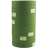 Decora a Dozen 1/2-inch by 30 Yard Dark Green Floral Tape for Bouquet Stem Wrap Floral Arranging Craft Projects Corsages…