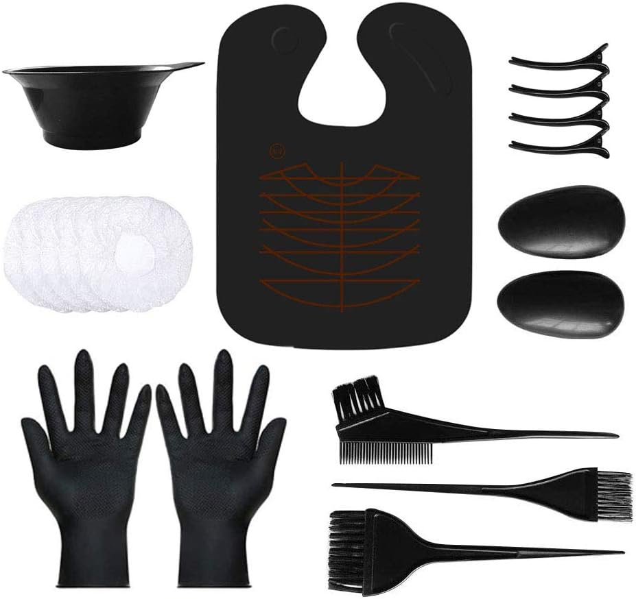 Hair Dye Kit,VITTA Hair Dye brush and bowl set for DIY Hair Coloring Bleaching, Salon Hair Dye Kit with Hair Cutting Cape: Kitchen & Dining