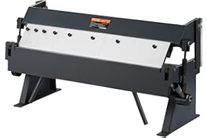 VEVOR Box and Pan Brake, 24-Inch, 0-130 Degrees Sheet Metal Bending Brake, Portable Metal Bender with 20 Gauge Low Carbon Ste