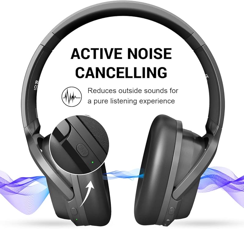 EKSA E5 蓝牙5.0 主动降噪头戴式耳机 7.5折.99秒杀 海淘转运到手约￥401