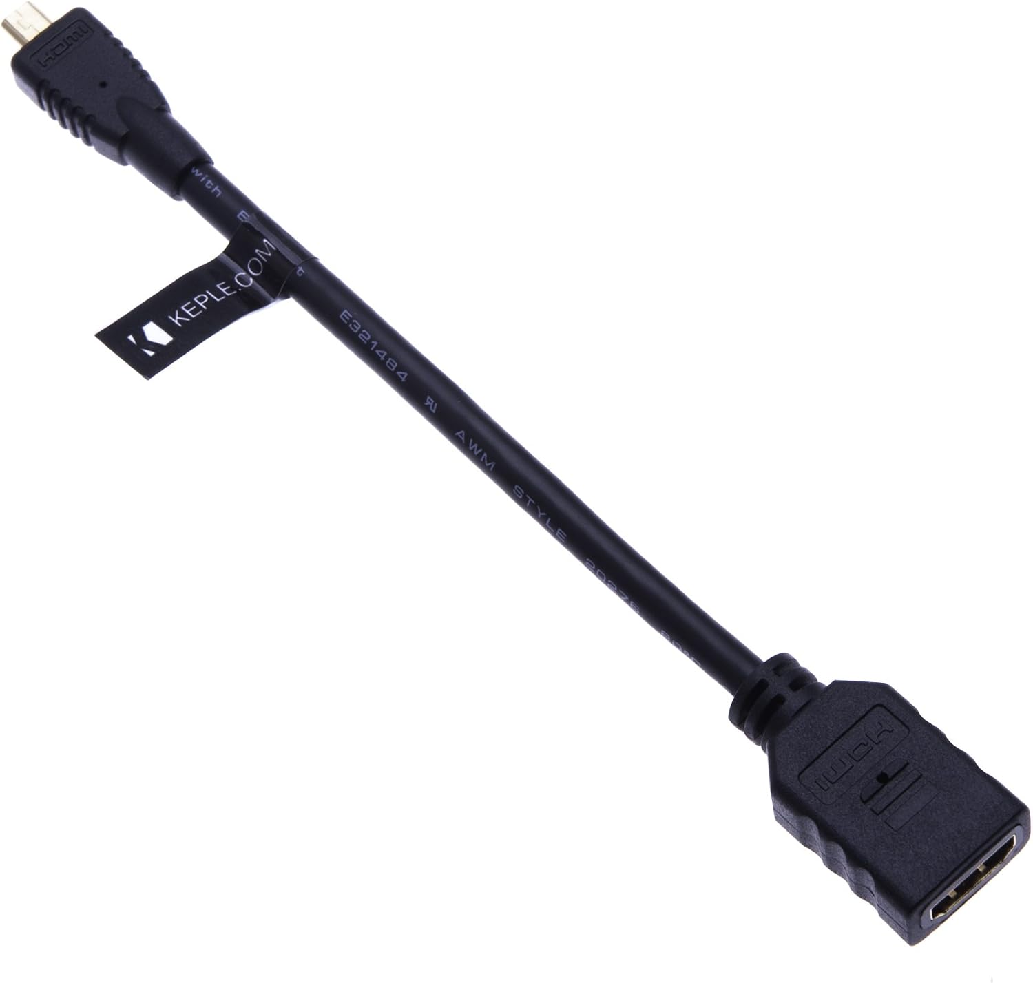 Micro HDMI to HDMI Adapter Compatible with BlackBerry Z30, Tesco Hudl 1and Hudl 2, Asus Zenbook Tablet, Go Pro Hero 5 Camera - Image 4