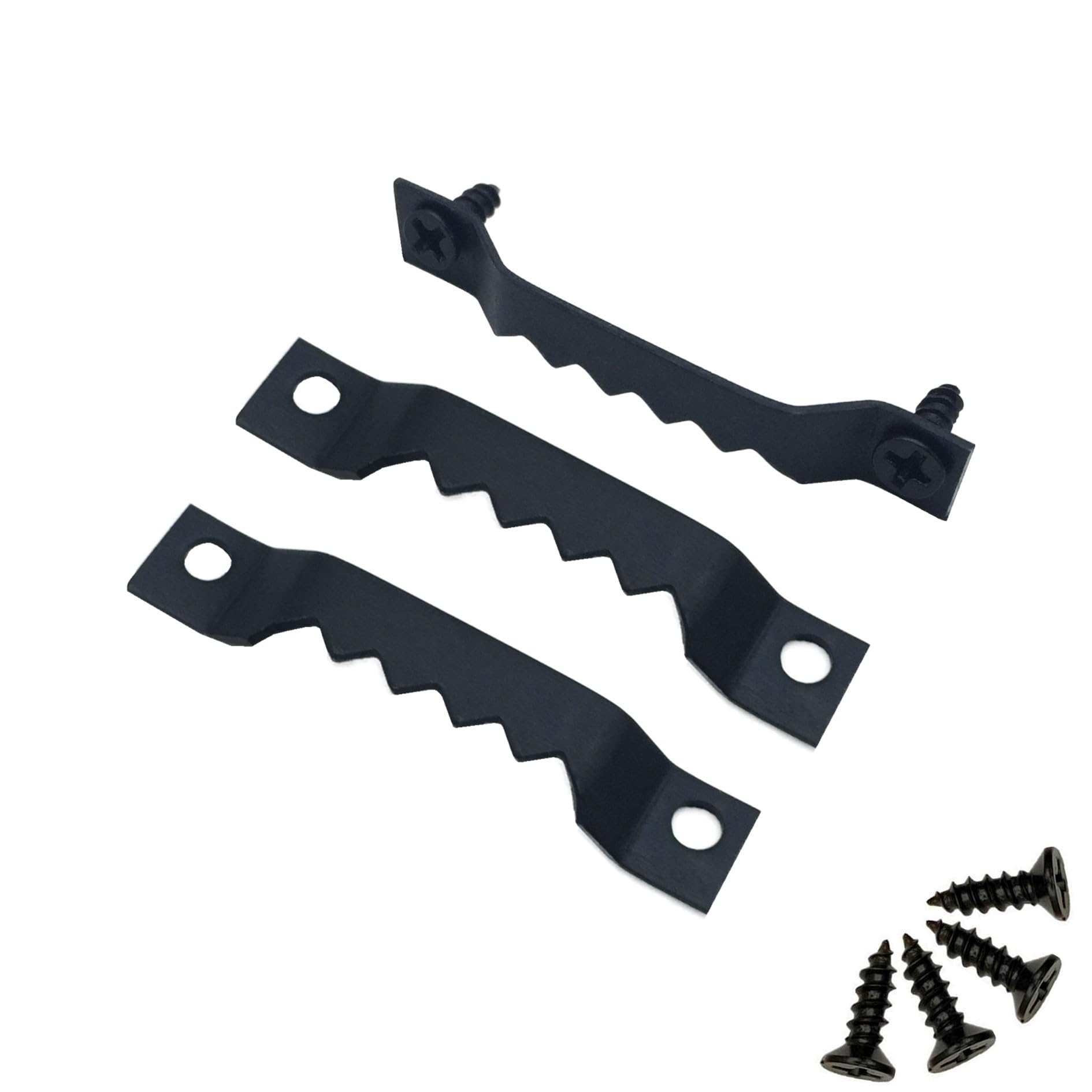 150 Pack Sawtooth Picture Hangers Metal Photo Frame Hangers Small Picture Hook Hangers with Screws for Home Decoration Hanging Wall Clock Decorative Paintings Artwork Picture Frame Hooks - Black