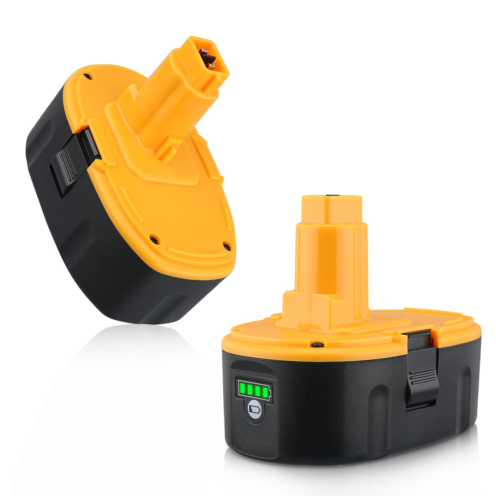 Photo 1 of 2Pack 18V 6000mAh Battery Replacement for Dewalt 18 Volt DC9096 Li-ion Batteries, Compatible with DC9096 DC9098 DC9099 DE9096 DE9095 DW9096 DW9098 DW9095 DC9182 Cordless Power Tools