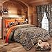20 Lakes Woodland Hunter Camo Comforter, Sheet, Pillowcase Set (Twin, Forest/Orange)