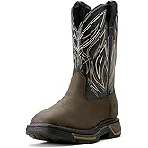 Ariat Men's Big Rig BOA Waterproof Work Boot, Iron Coffee/Black, 9 Wide