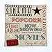 4TH Emotion Movie Theater Cinema Admit One Ticket Personalized Home Decor Design Throw Pillow Cover Pillow Case 18 x 18 Inch Cotton Linen for Sofa (Art Quotes)