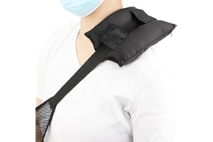 BNRendles Satin Neck Pad Strap Cushion for Arm Sling Pillow Comfort Support Padding Rotator Cuff Replacemet Surgery Elbow Brace Carry Padded Cover Broken Wrist Hand Injury, Black