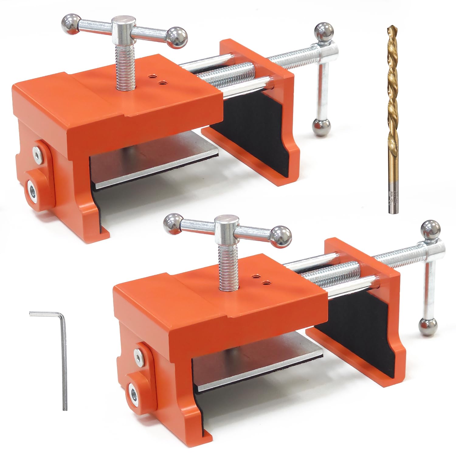 Photo 1 of Socpuro Cabinet Clamps, Face Frame Clamps, 2 Pack, Orange