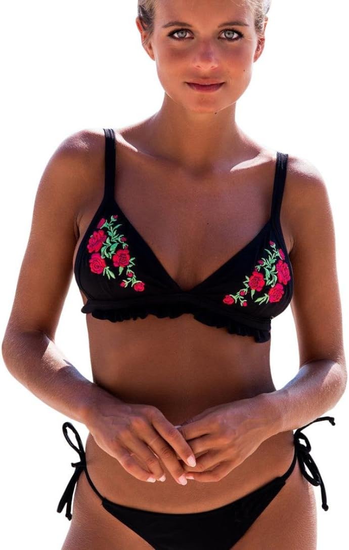 Syban.Women sexy Floral Bikini Set Push-Up Padded Swimwear Swimsuit Bathing Beachwear
