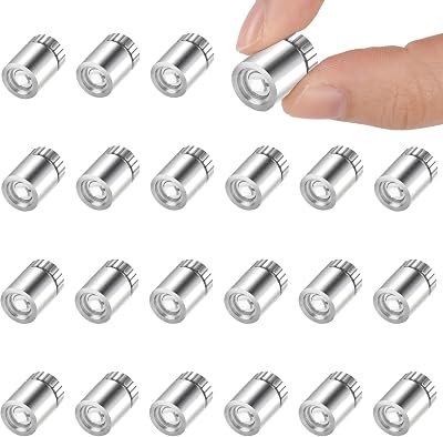 AUAUY 22pcs LED Mini Lights White for Dollhouse 1.5x1cm Warm White