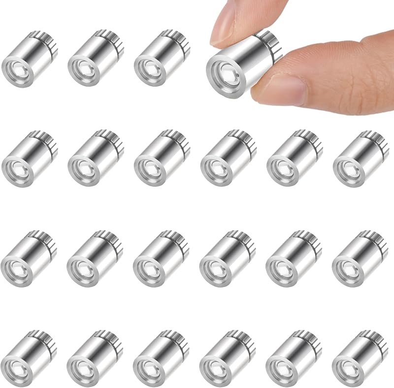 AUAUY 22pcs LED Mini Lights White for Dollhouse 1.5x1cm Warm White
