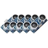 5pcs HC-SR04 Ultrasonic Sensor, Distance Sensor with Ultrasonic Transmitter and Receiver Module Compatible with Ar-duino UNO 