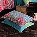 HNNSI Exotic Striped Bohemia Pillow Shams Queen Size 2 Pieces,100% Brushed Cotton Thick Boho Pillow Cases Bohemian Pillow Covers,19
